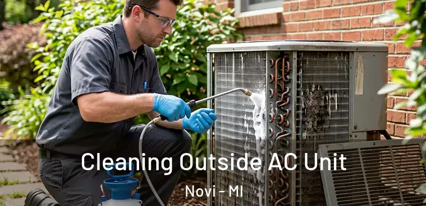 Cleaning Outside AC Unit Novi - MI